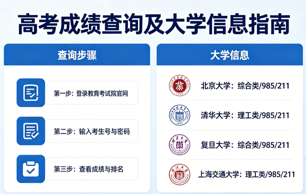 高考成绩查询大学系统智能匹配界面